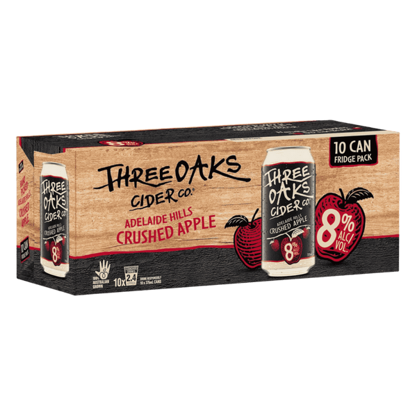 Three Oaks Crushed Apple Cider, 375ml 8% Alc - Hard Cider