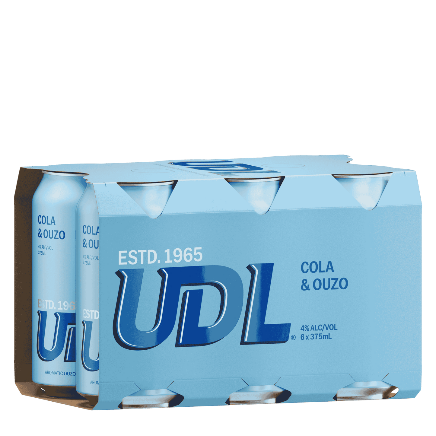UDL Ouzo & Cola, 375ml 4% Alc. - Premixed