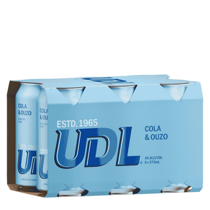 UDL Ouzo & Cola, 375ml 4% Alc. - Premixed