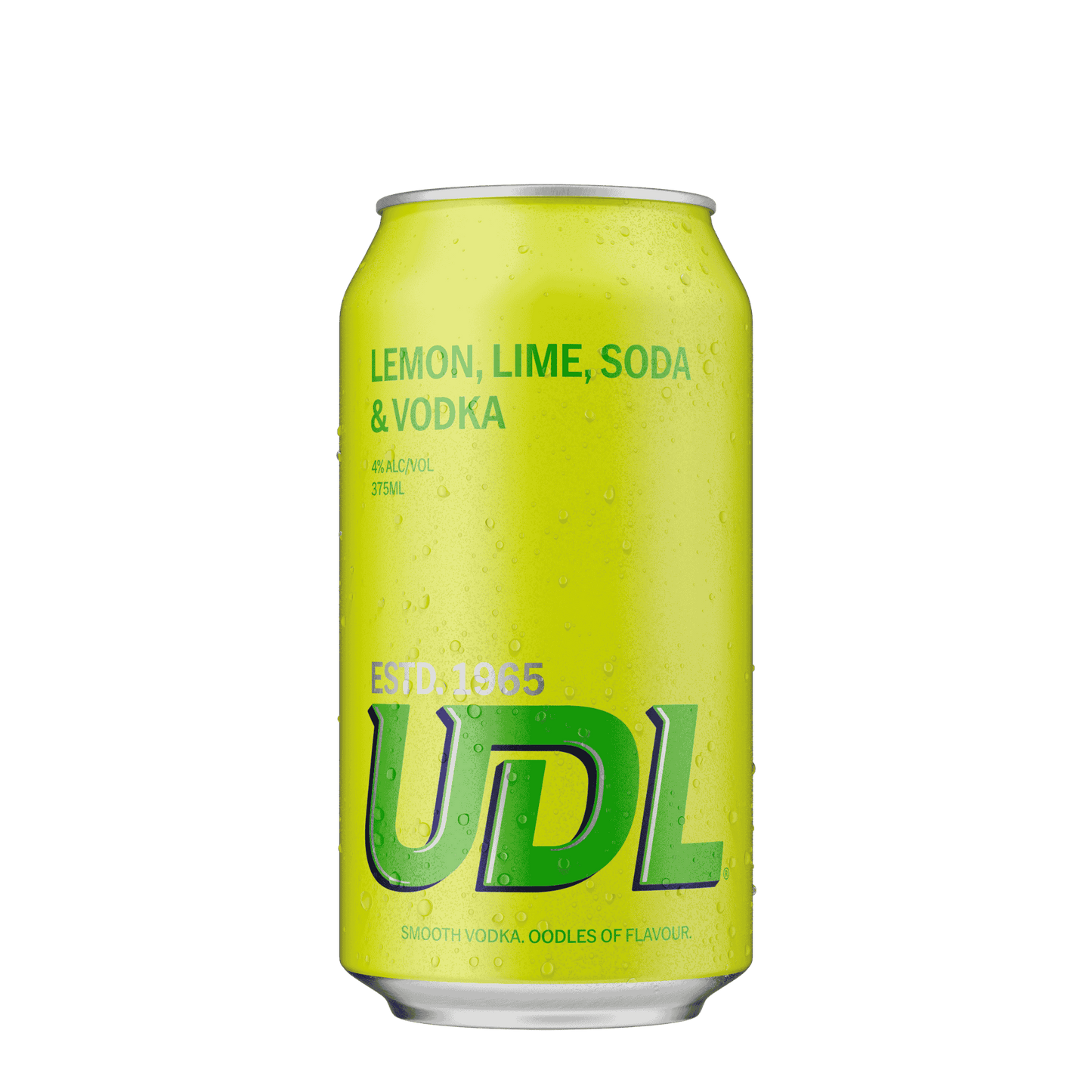 UDL Vodka Lemon Lime, 375ml 4% Alc. - Premixed