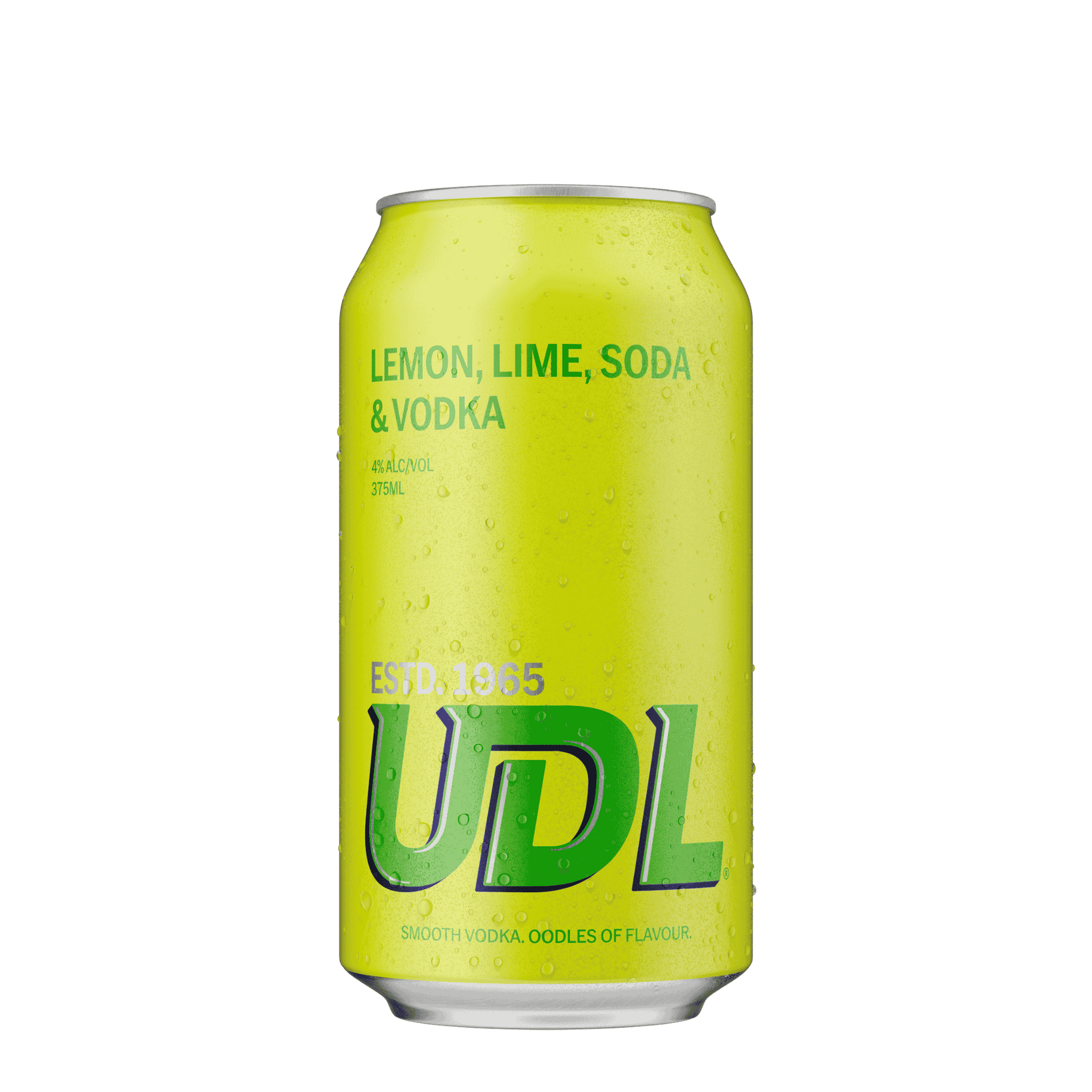 UDL Vodka Lemon Lime, 375ml 4% Alc. - Premixed