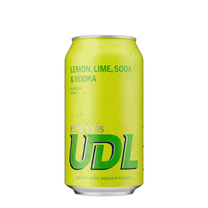 UDL Vodka Lemon Lime, 375ml 4% Alc. - Premixed