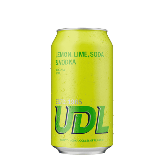 UDL Vodka Lemon Lime, 375ml 4% Alc. - Premixed