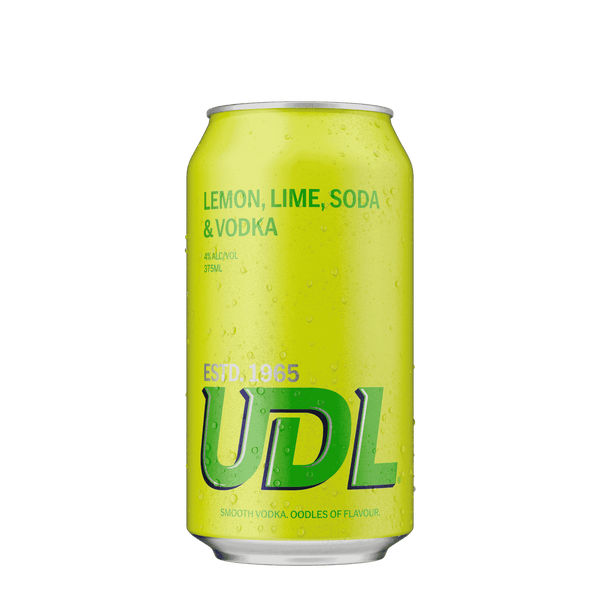 UDL Vodka Lemon Lime, 375ml 4% Alc. - Premixed