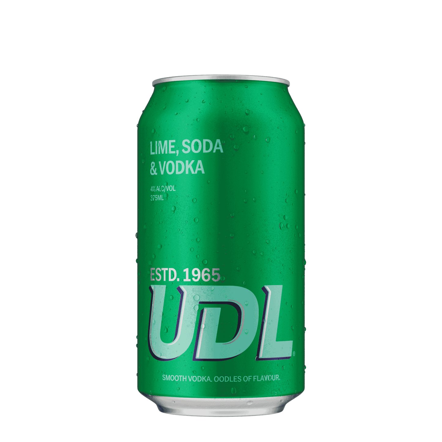 UDL Vodka Lime Soda, 375ml 4% Alc. - Premixed