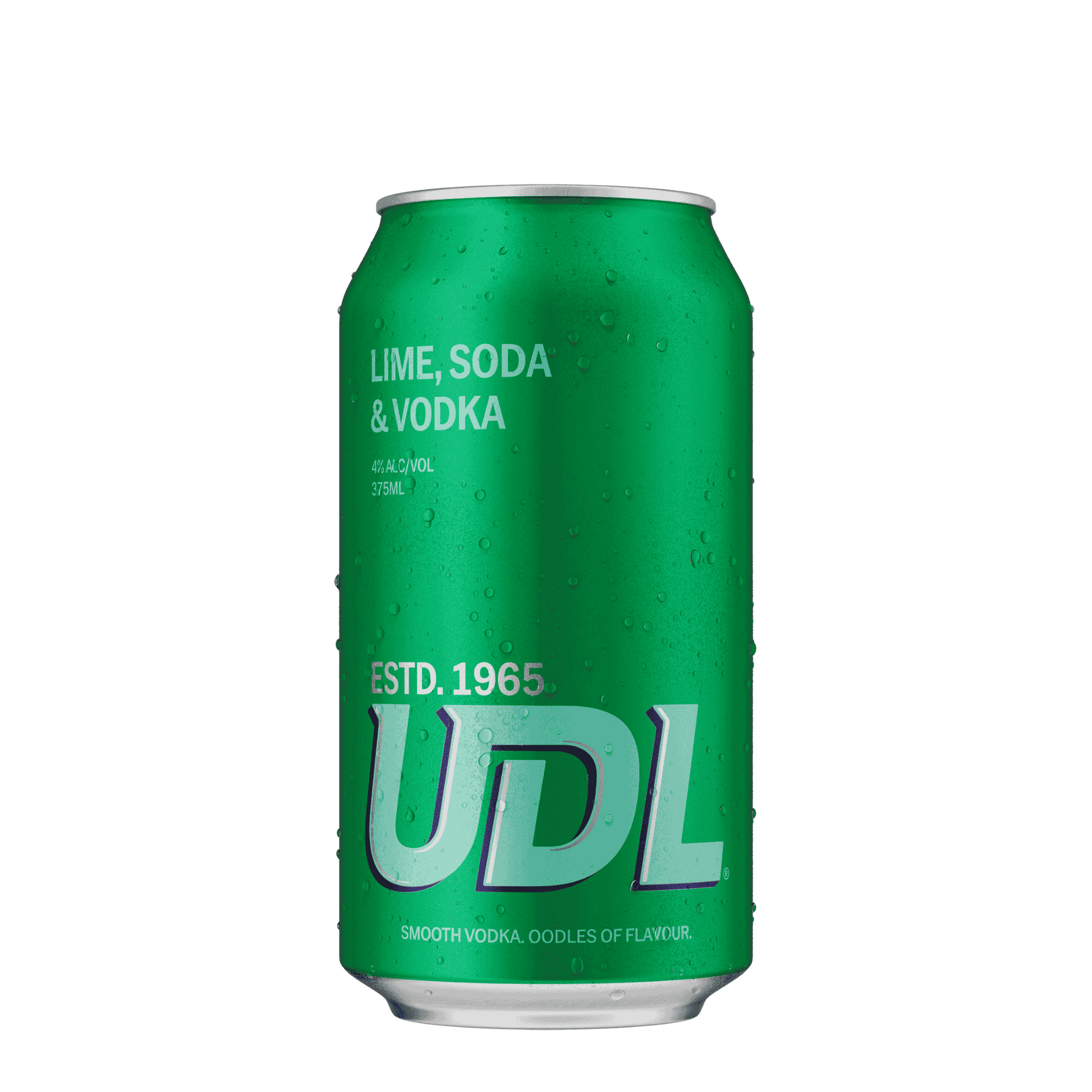 UDL Vodka Lime Soda, 375ml 4% Alc. - Premixed