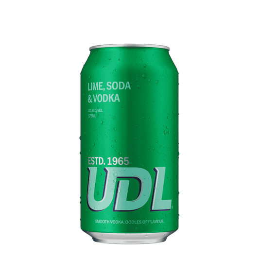 UDL Vodka Lime Soda, 375ml 4% Alc. - Premixed