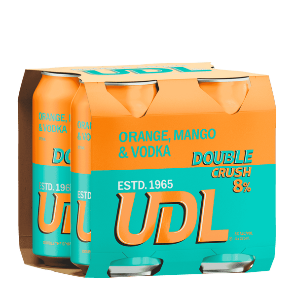 UDL Double Crush Orange & Mango, 375ml 8% Alc. - Premixed