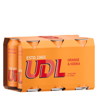 UDL Vodka Orange, 375ml 4% Alc. - Premixed