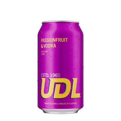 UDL Vodka Passionfruit, 375ml 4% Alc. - Premixed