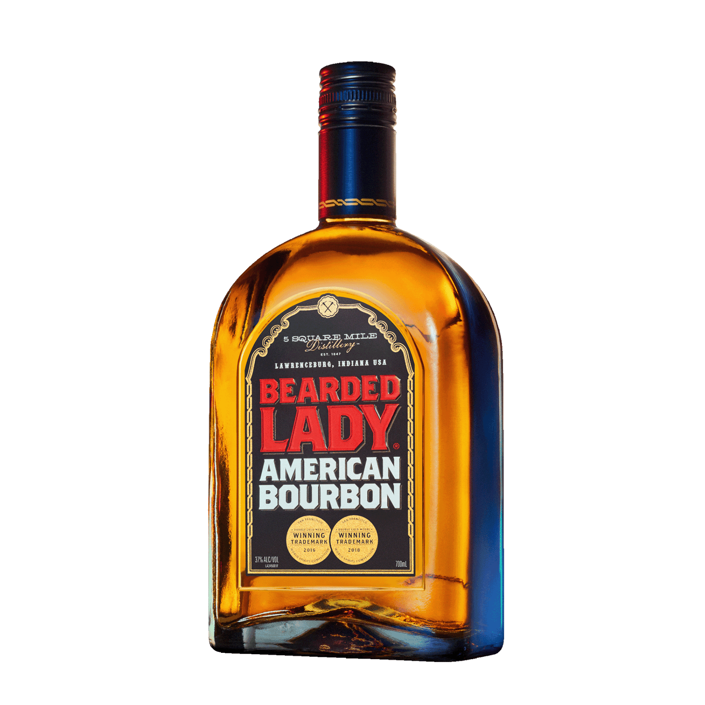 Bearded Lady Bourbon 700ml 37% Alc. - Bourbon