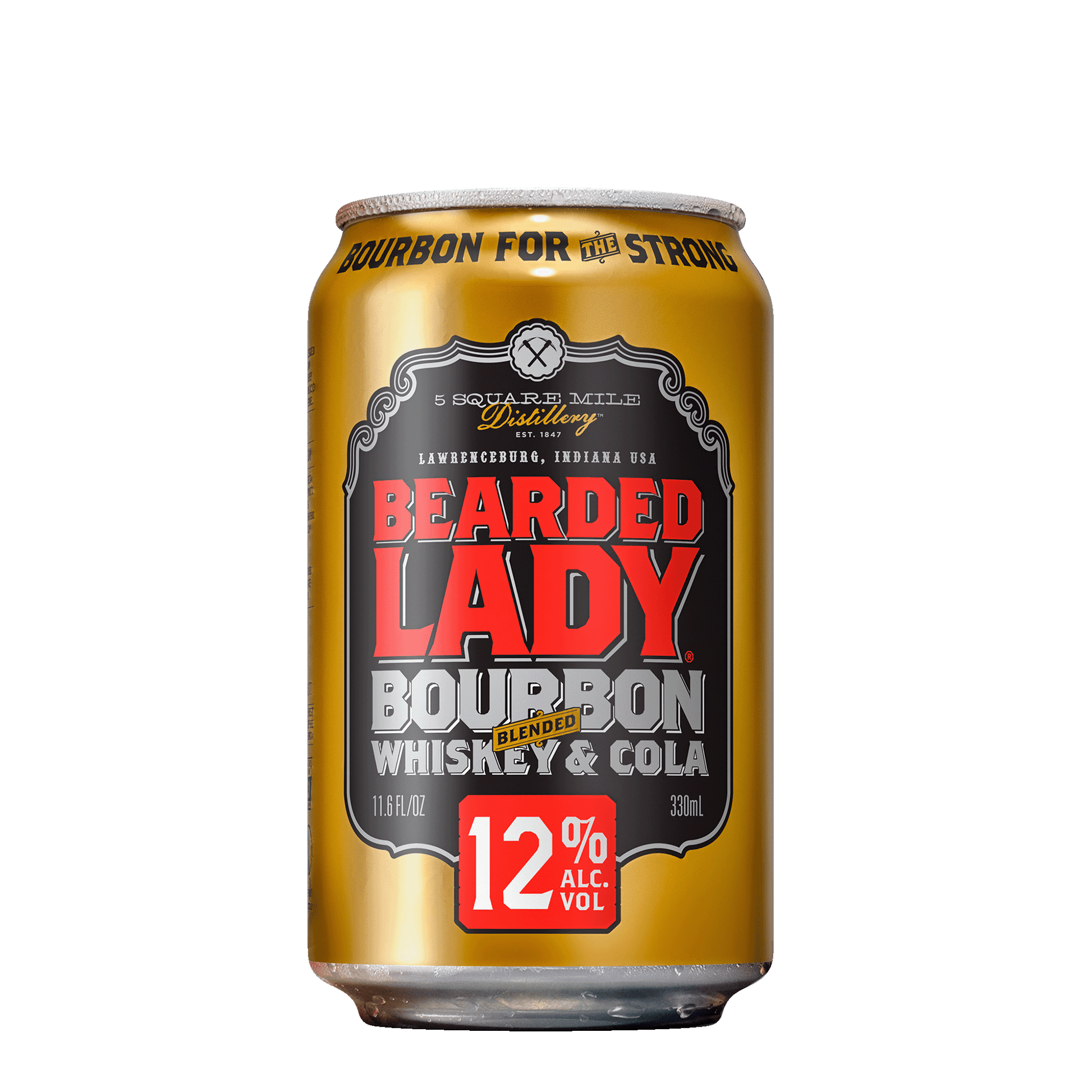 Bearded Lady Bourbon & Cola, 330ml 12% Alc. - Premixed
