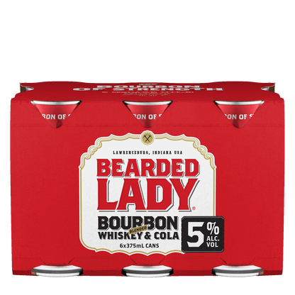 Bearded Lady Bourbon & Cola, 375ml 5% Alc. - Premixed