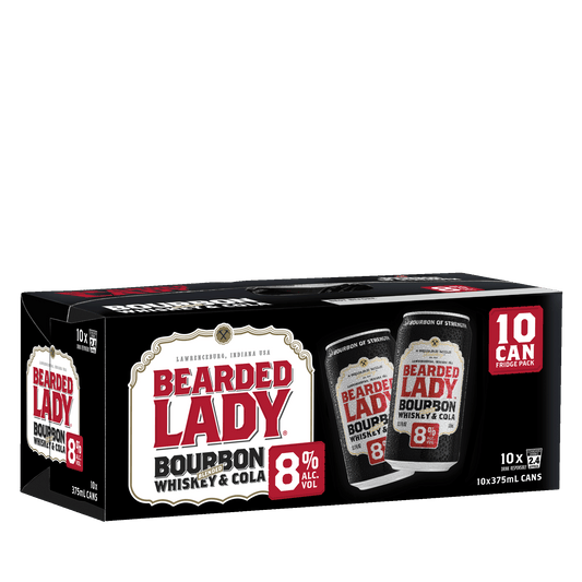 Bearded Lady Bourbon & Cola 10 pack 375ml 8% Alc. - Bourbon