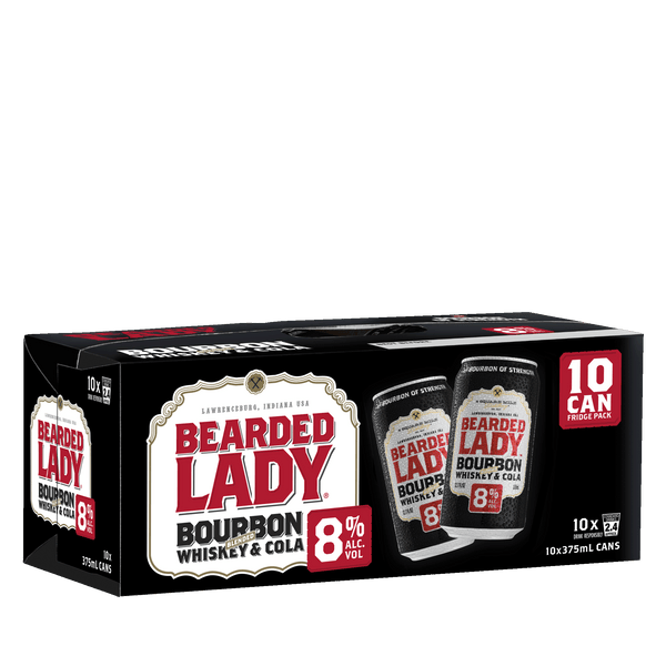 Bearded Lady Bourbon & Cola 10 pack 375ml 8% Alc. - Bourbon