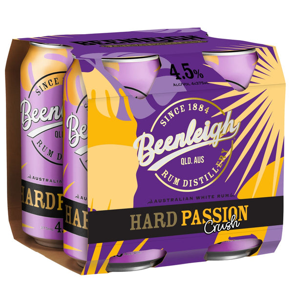 Beenleigh Hard Passion Crush 375ml 4.5% Alc - Premix