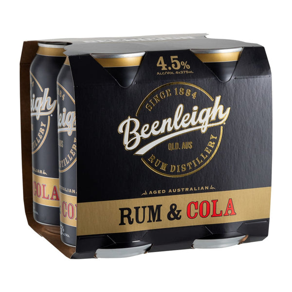 Beenleigh Rum & Cola 375ml 4.5% Alc - Rum & Cola