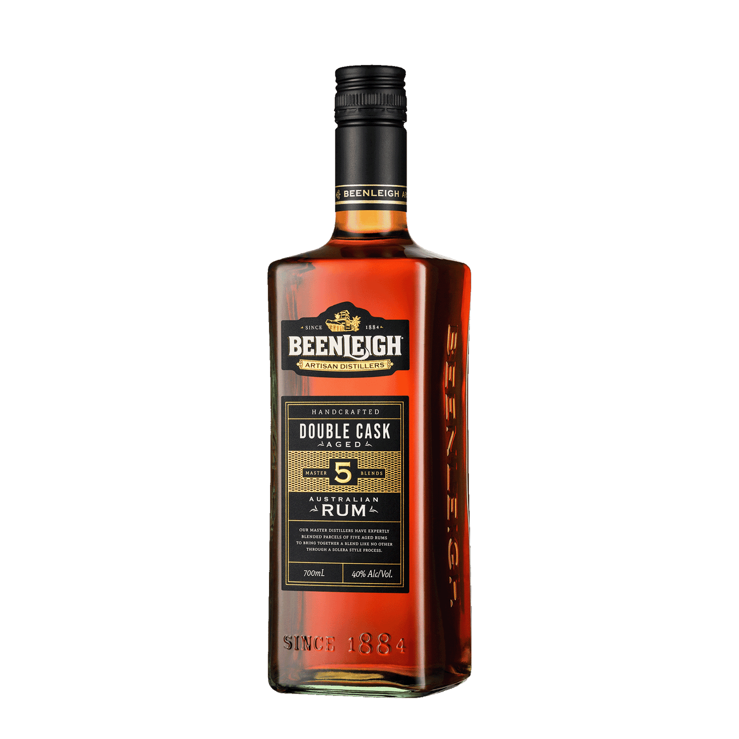 Beenleigh Artisan Distillers Double Cask Rum, 700ml 40% Alc - Rum
