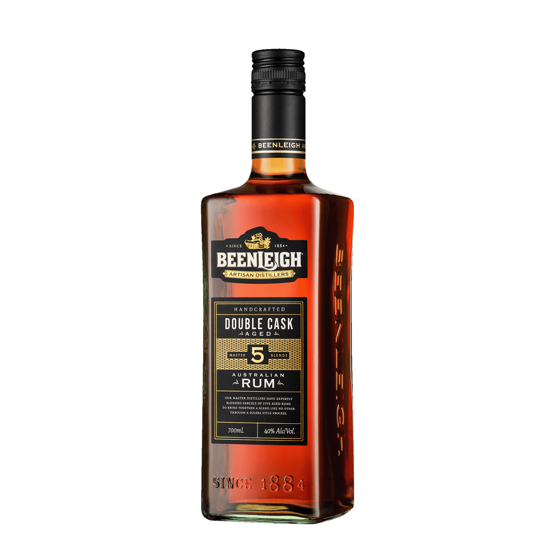 Beenleigh Artisan Distillers Double Cask Rum, 700ml 40% Alc - Rum