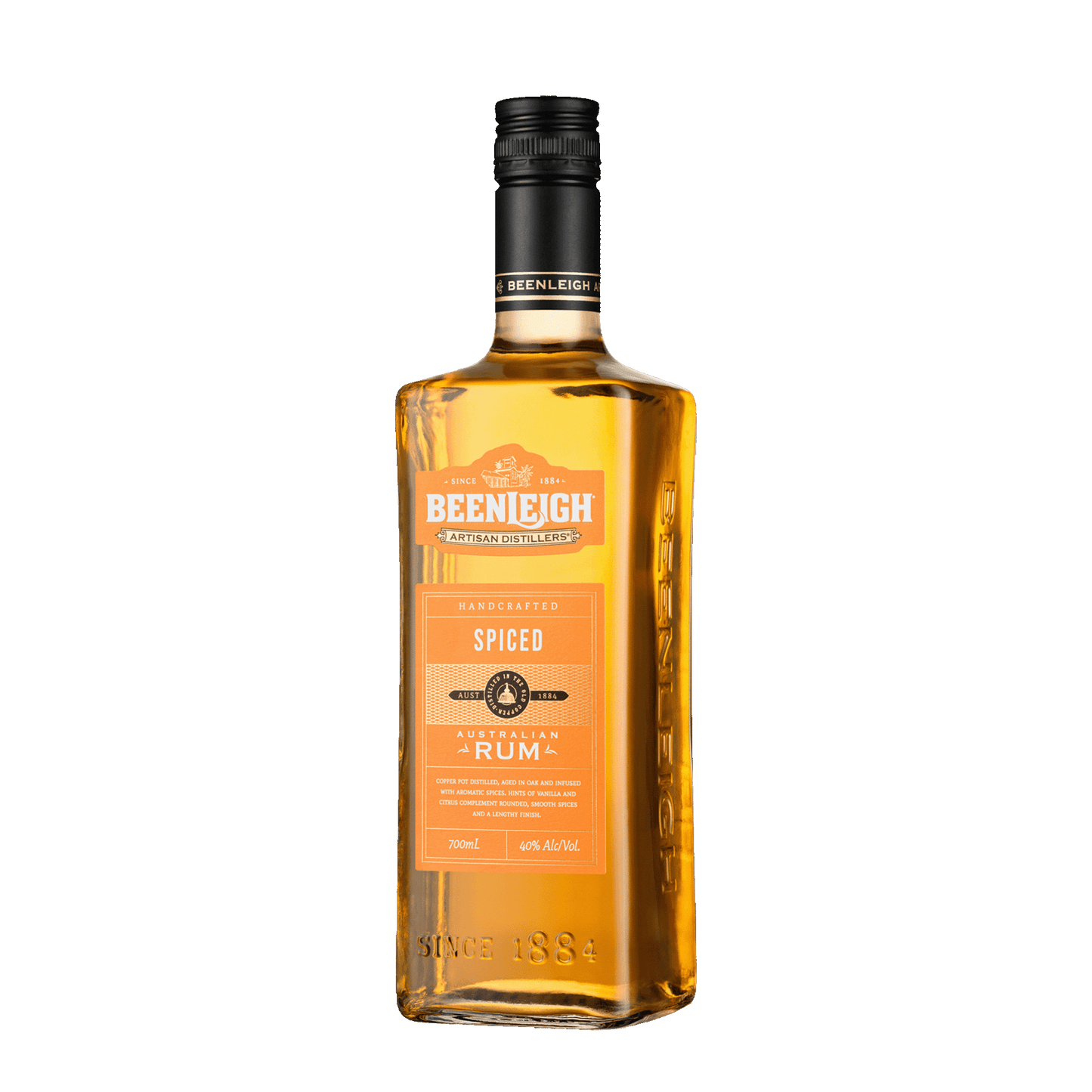 Beenleigh Artisan Distillers Australian Spiced Rum, 700ml 40% Alc - Rum