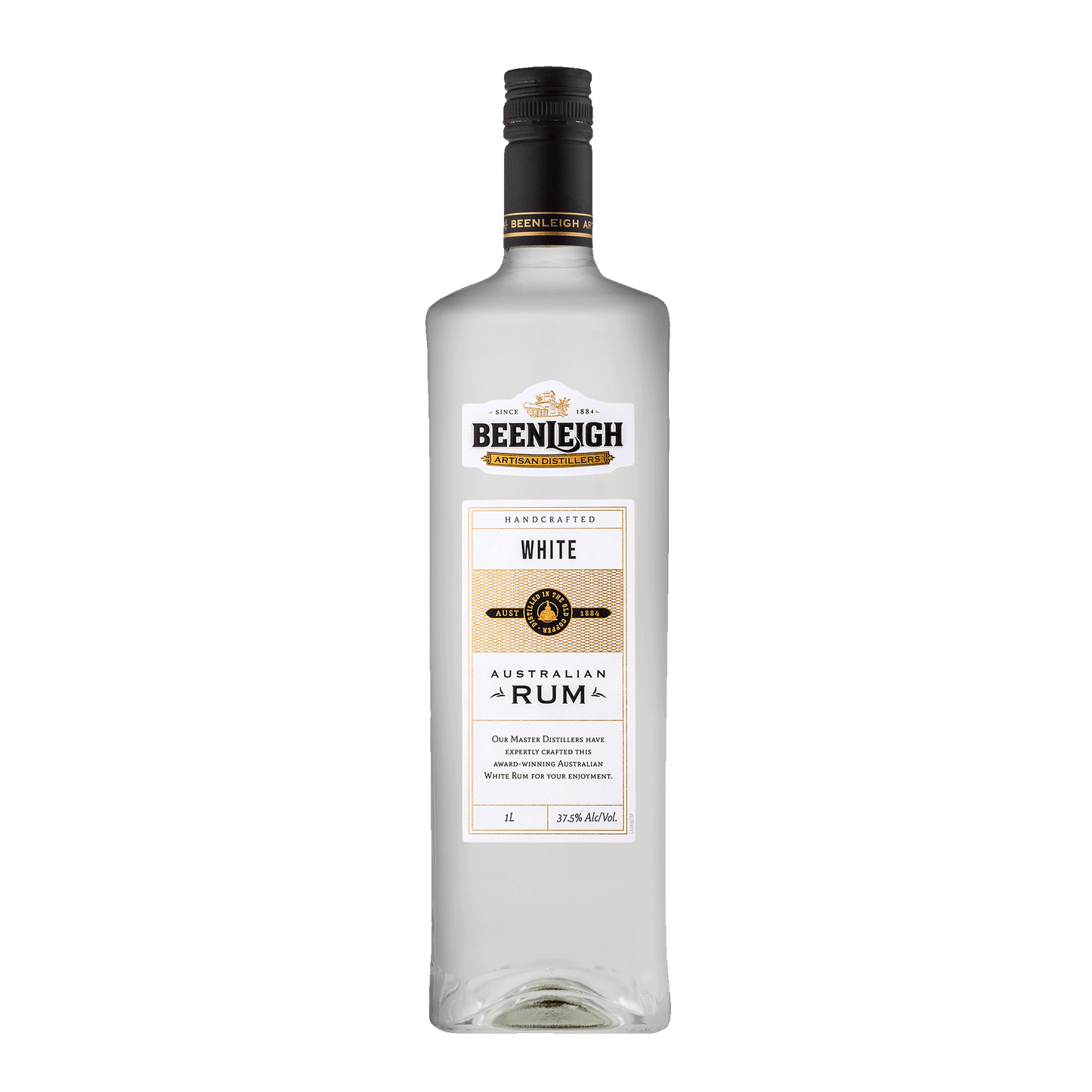 Beenleigh Artisan Distillers White Rum, 1L 37.5% Alc - Rum