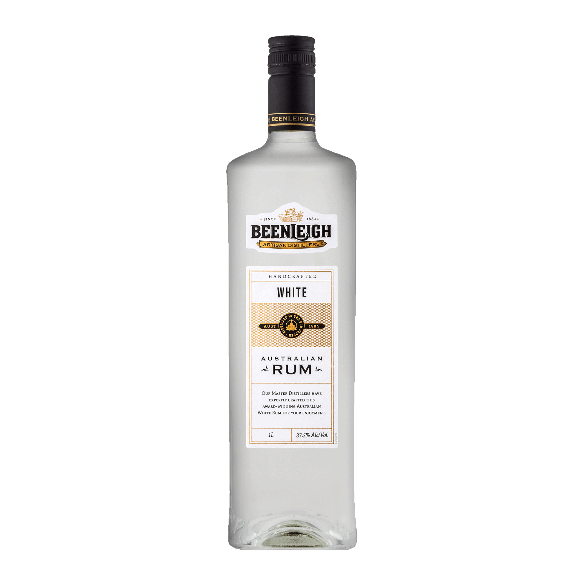 Beenleigh Artisan Distillers White Rum, 1L 37.5% Alc - Rum