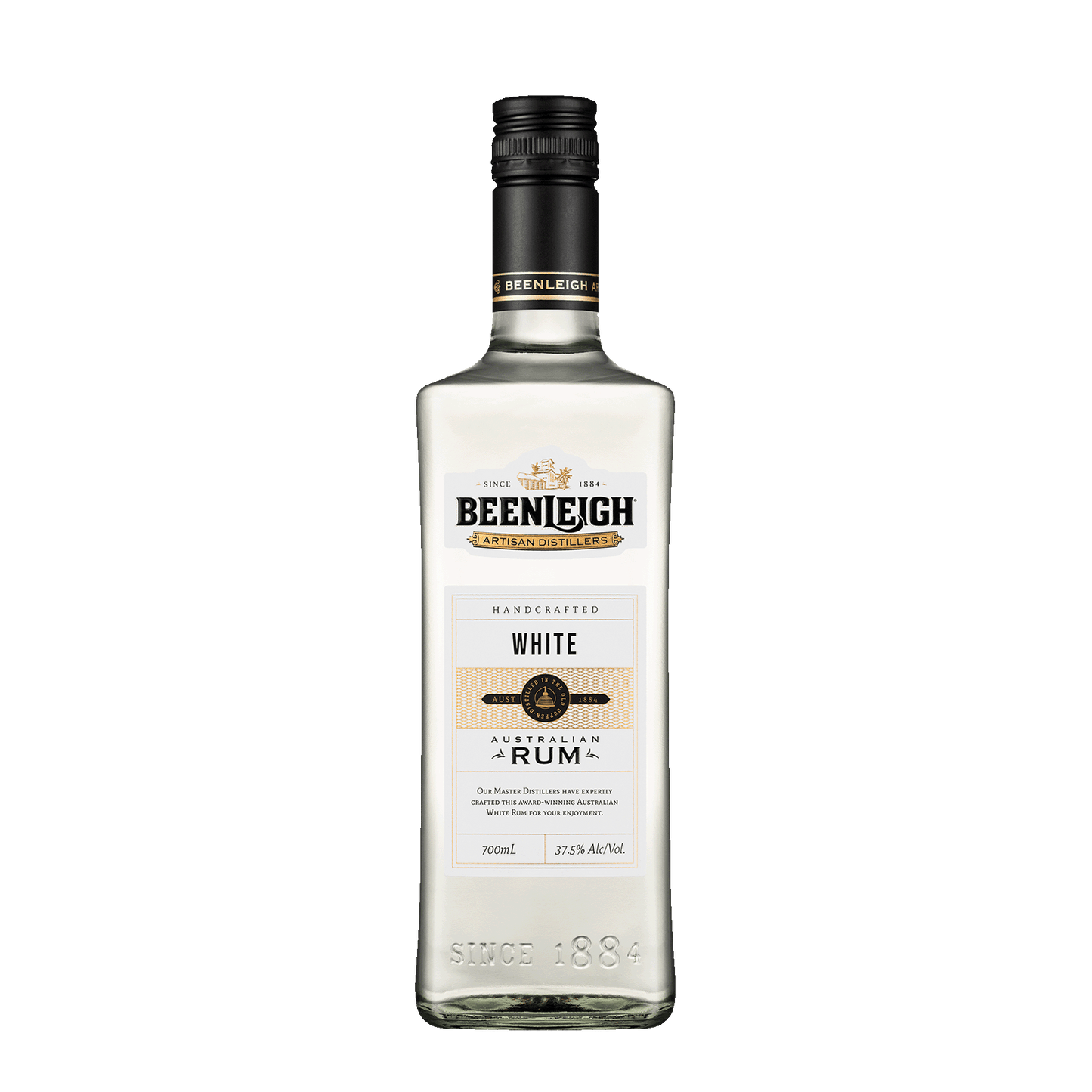 Beenleigh Artisan Distillers White Rum, 700ml 37.5% Alc - Rum