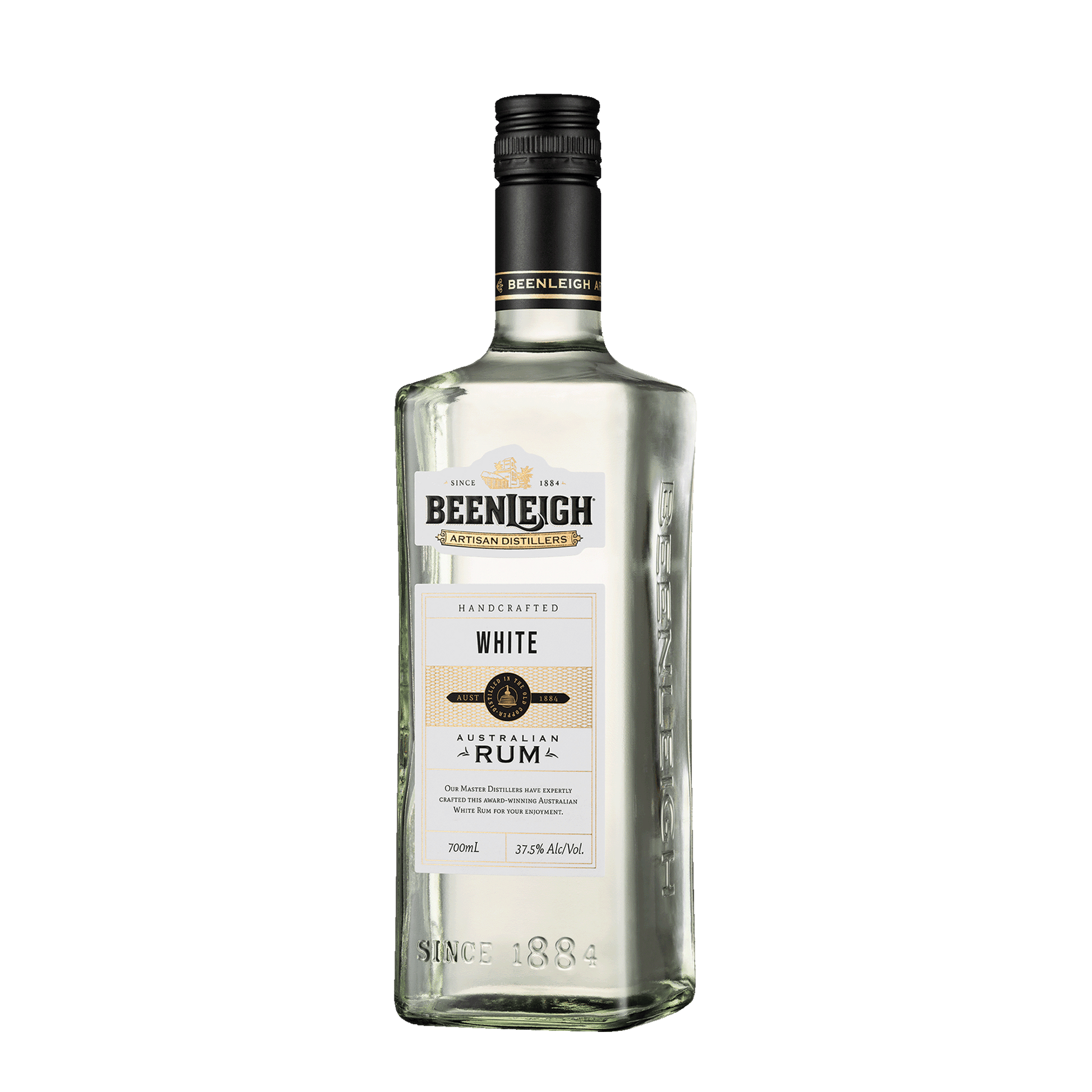 Beenleigh Artisan Distillers White Rum, 700ml 37.5% Alc - Rum