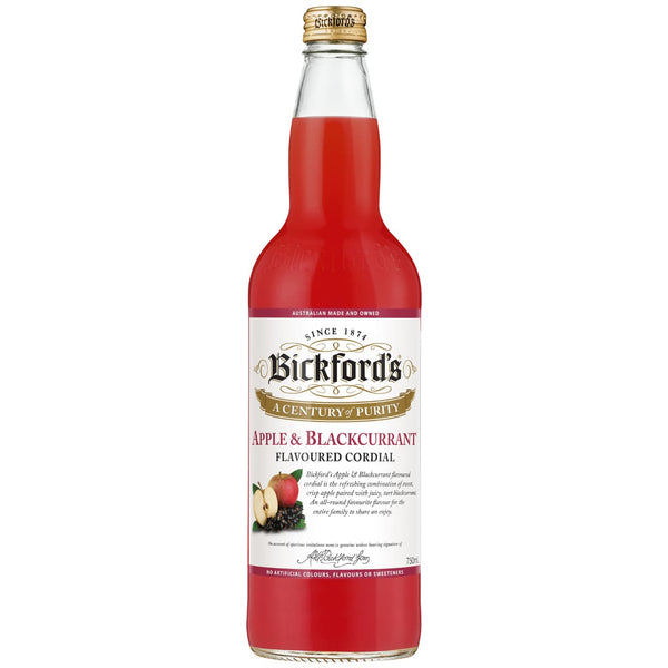 Bickford’s Apple & Blackcurrant Flavoured Cordial 750ml -