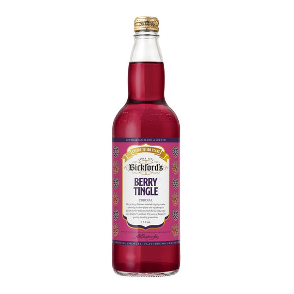 Bickford’s Berry Tingle Cordial 750ml - Cordial