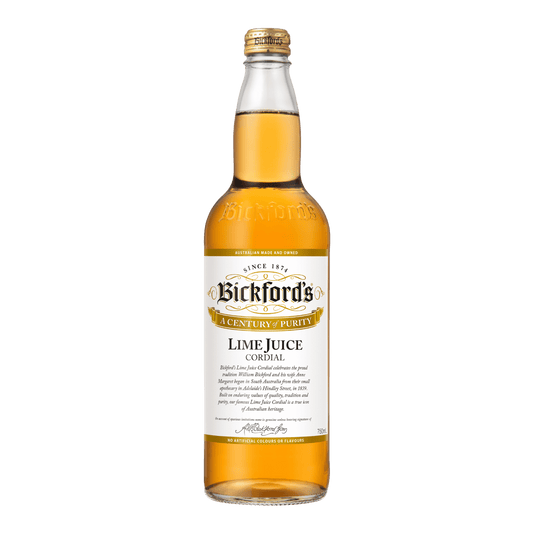 Bickford's Brown Lime Cordial, 750ml (SA only)