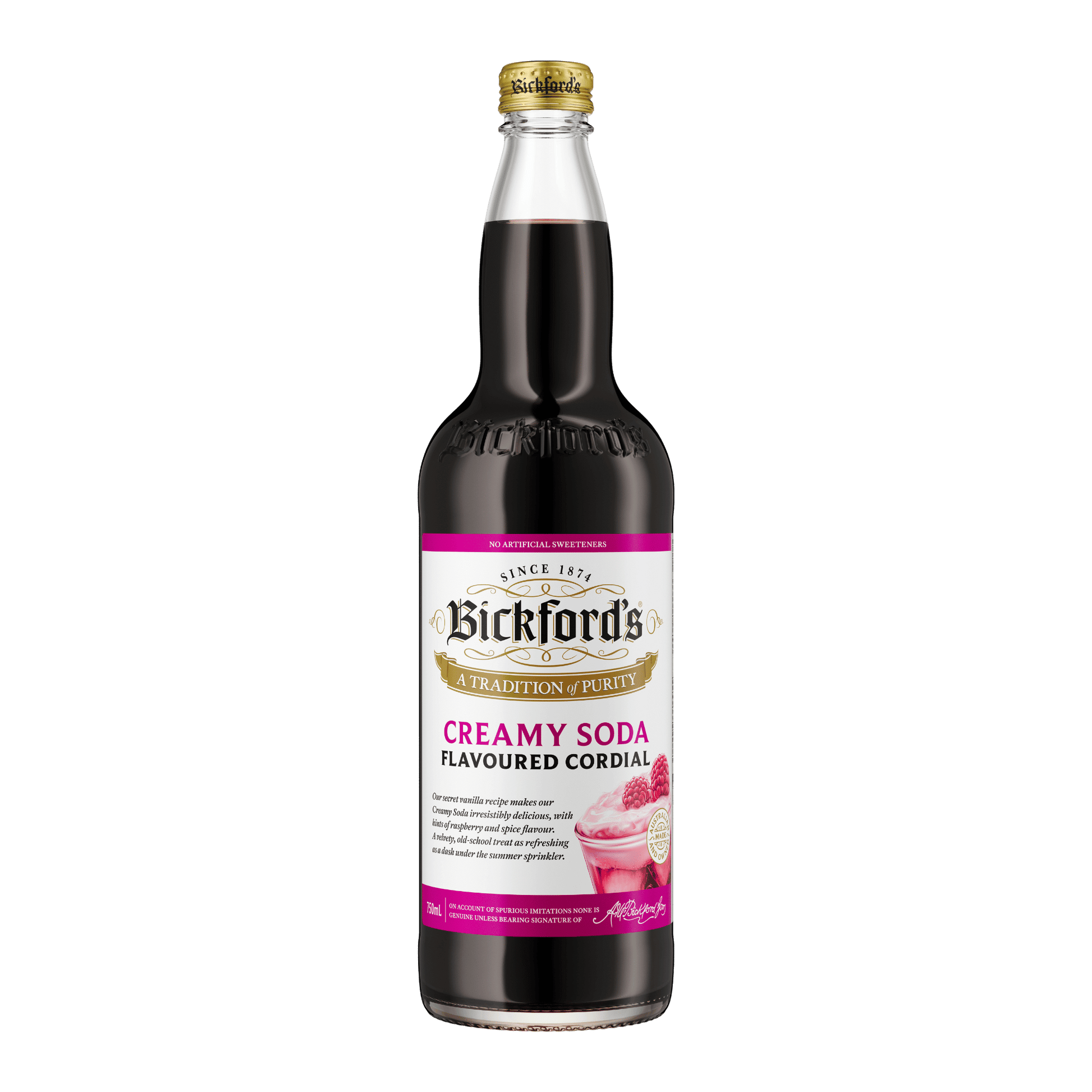 Bickford's Creamy Soda Cordial, 750ml 