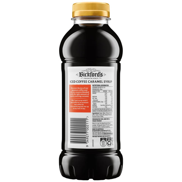 Bickford’s Iced Caramel Coffee Syrup 500ml - Syrup
