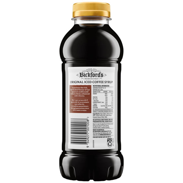 Bickford’s Iced Coffee Syrup 500ml - Syrup