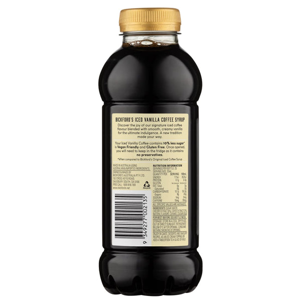 Bickford’s Iced Vanilla Coffee Syrup 500ml - Syrup