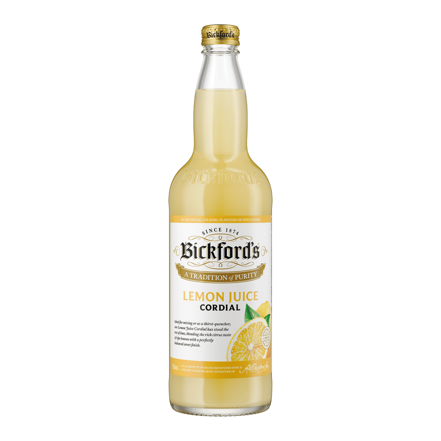 Bickford's Lemon Juice Cordial, 750ml