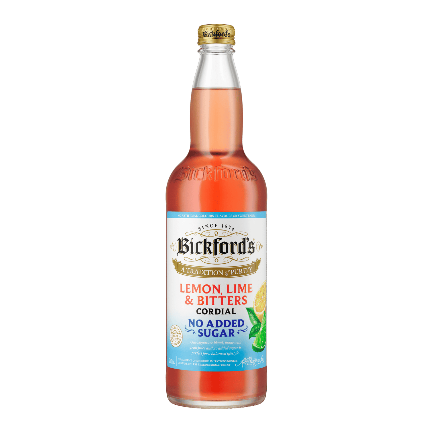 Bickford's No Added Sugar Lemon Lime & Bitters Cordial – Sippify