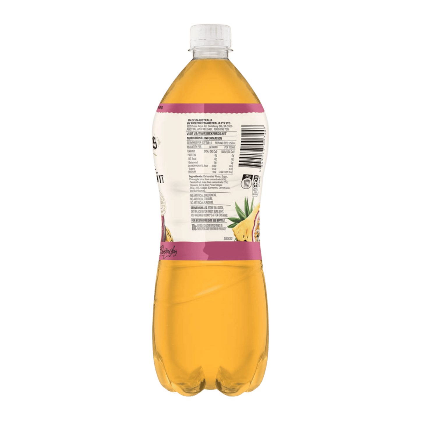 Bickford's Pineapple Passionfruit, 1Lt x 12