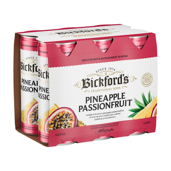 Bickford’s Pineapple Passionfruit 250ml - Soda