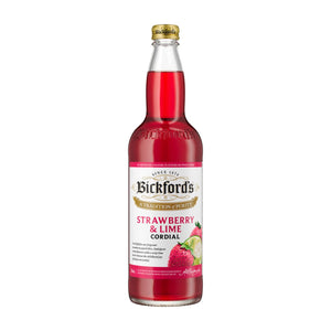 Bickford’s Strawberry & Lime Crush Cordial 750ml - Cordial