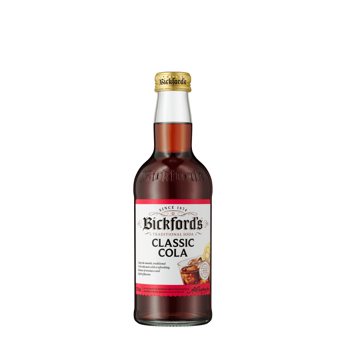 Bickford's Classic Cola Traditional Soda, 275ml - soda