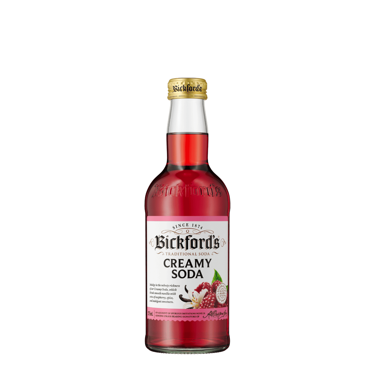 Bickford's Creamy Soda Traditional Soda, 275ml - soda