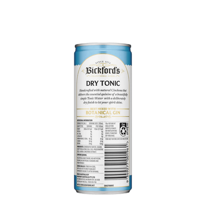 Bickford's Dry Tonic, 250ml - Soda