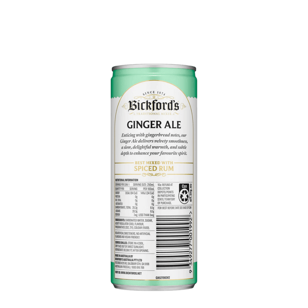 Bickford's Ginger Ale, 250ml - Soda