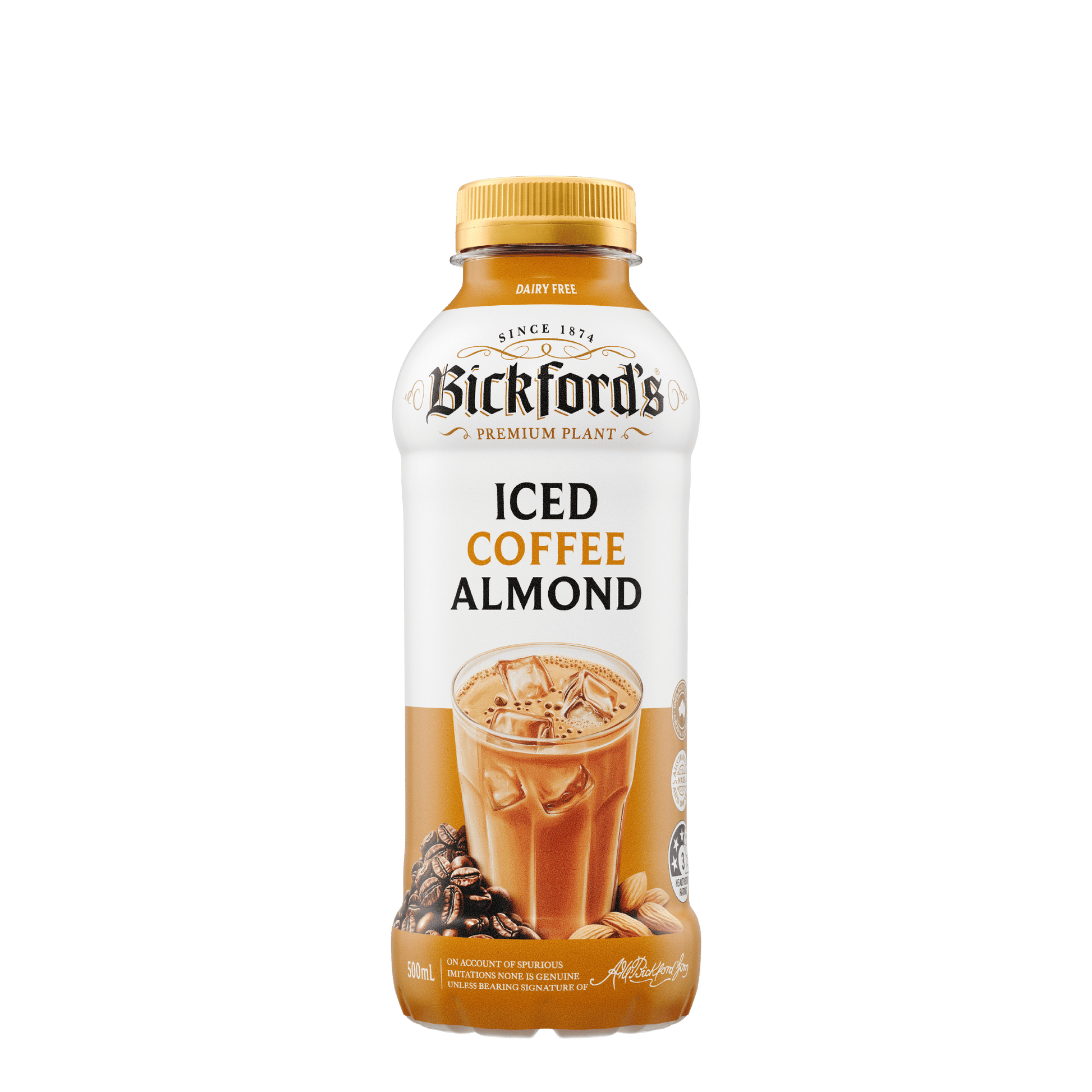 Bickford's Iced Coffee Almond, 12 x 500ml