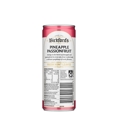 Bickford's Pineapple Passionfruit, 250ml - Soda