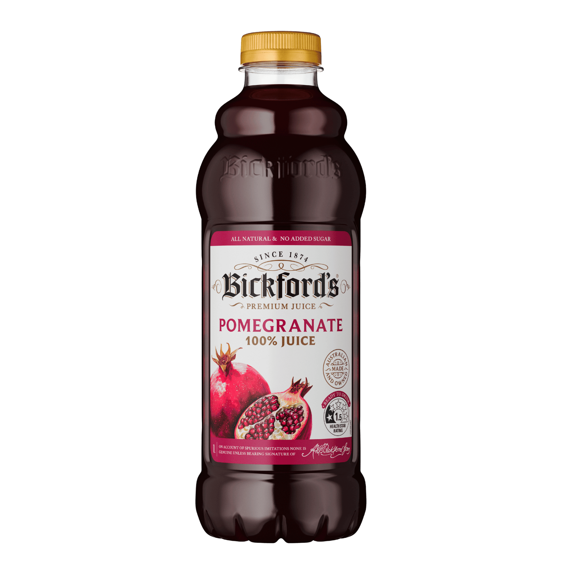 Bickford’s Premium 100% Pomegranate Juice 1Lt - Juice