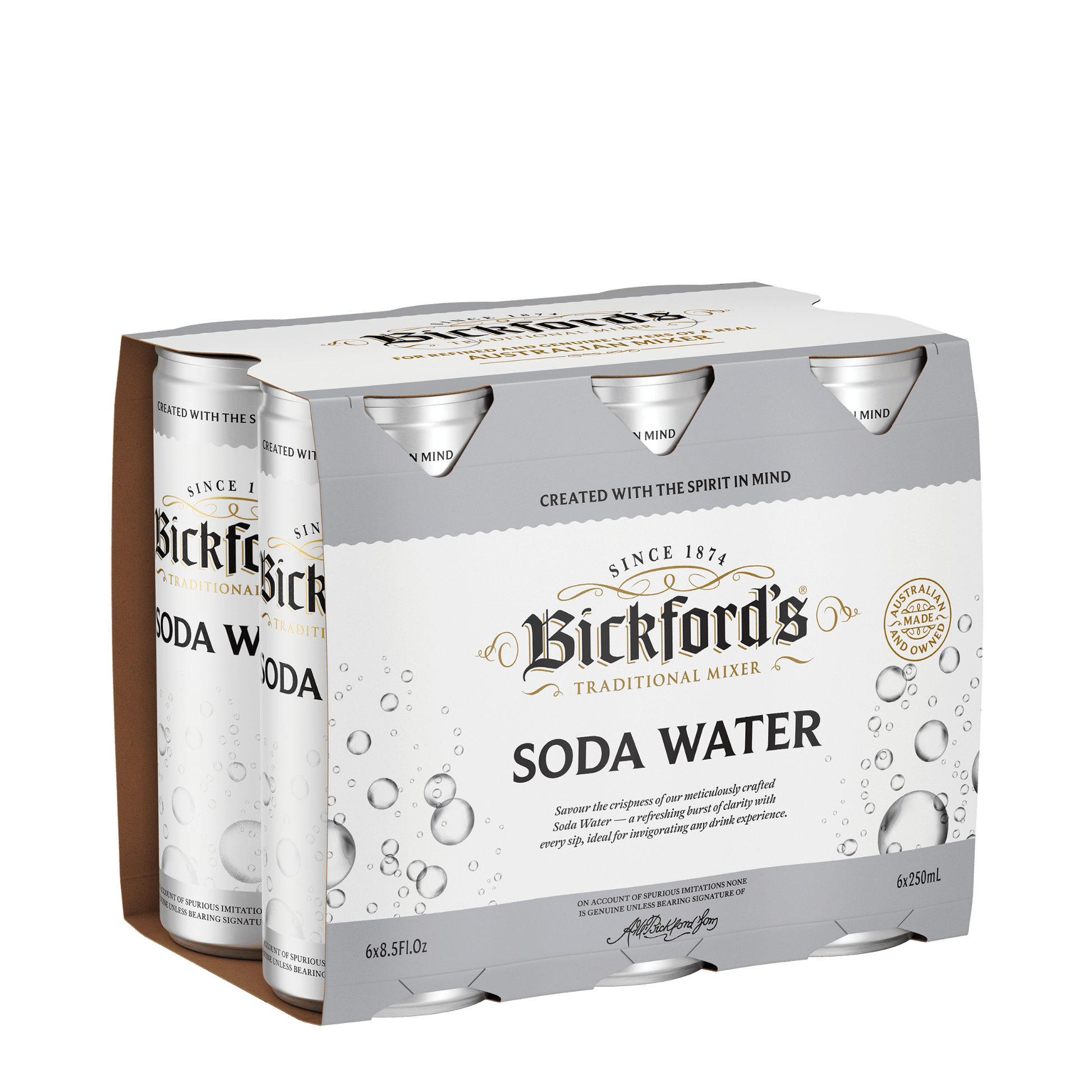 Bickford's Soda Water, 250ml - Carbonated Water