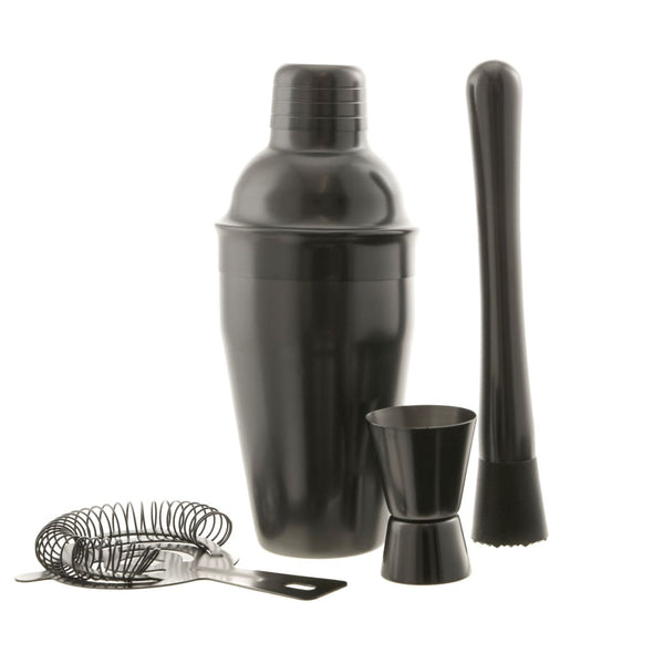 Cocktail Set 500ml 4 Piece Gun Metal - Large - Merchandise