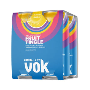 Cocktails by VOK Fruit Tingle 250ml 4% Alc - Premix